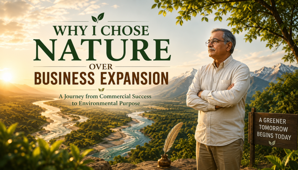 Why I Chose Nature Over Business Expansion